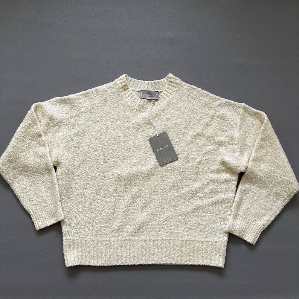 NWT Everlane The Teddy Crew Neck Sweater XL